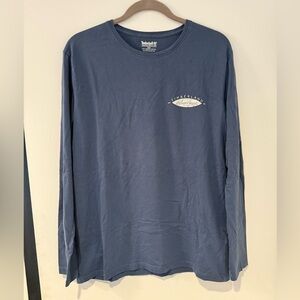 Timberland Men’s Long Sleeve Navy T-Shirt Medium